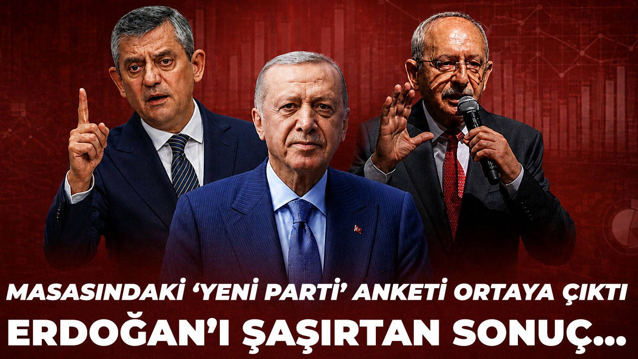 Erdoğan'ın masasındaki yeni parti anketi ortaya çıktı: Şaşır