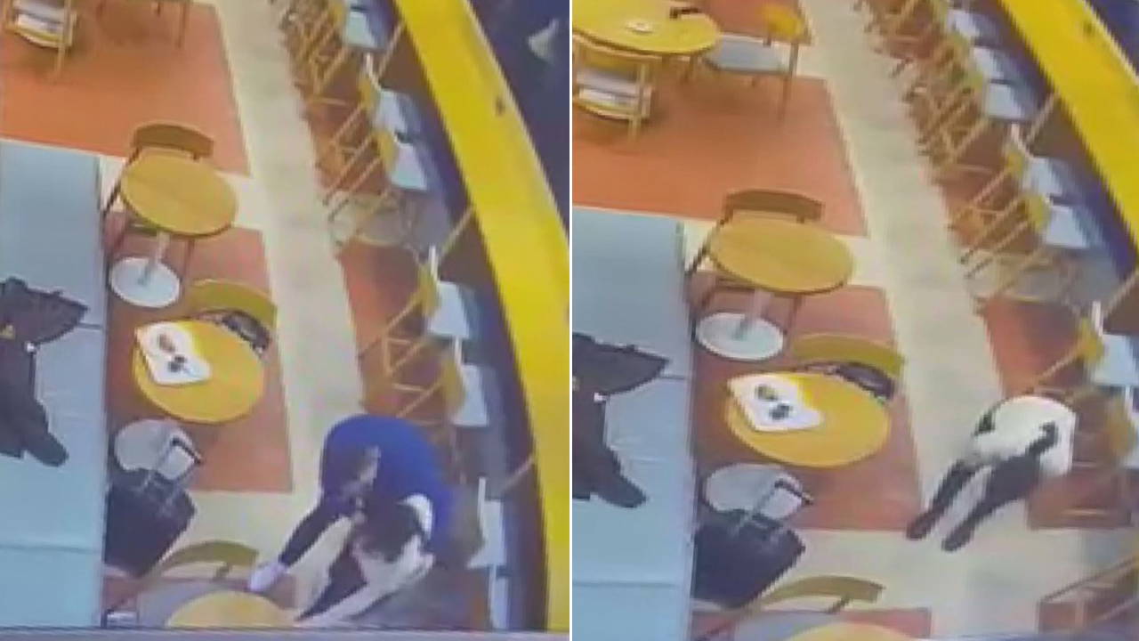 İstanbul Havalimanı'nda garsondan hayat kurtaran müdahale