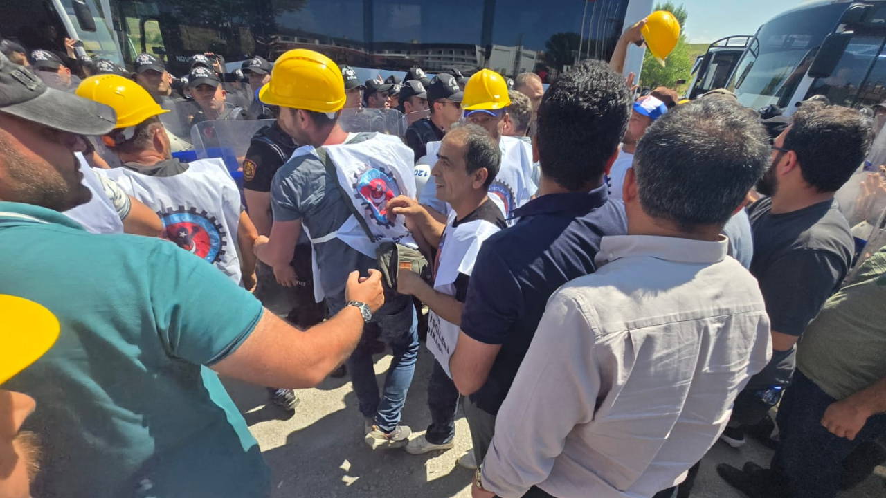 Doruk Madencilik işçilerinin Beypazarı'ndan Ankara'ya yürümelerine izin verilmedi