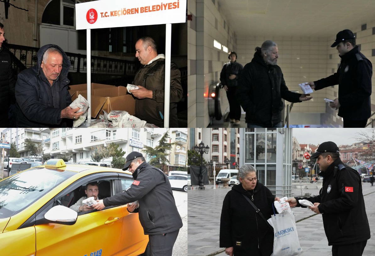 Keçiören Belediyesi’nden yurttaşlara kandil simidi ikramı