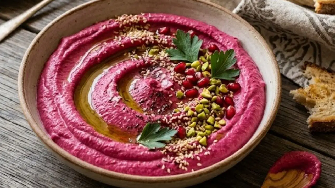 Sofranın yıldızı olacak pembe mucize: Göz alıcı pancar mutabbal tarifi...