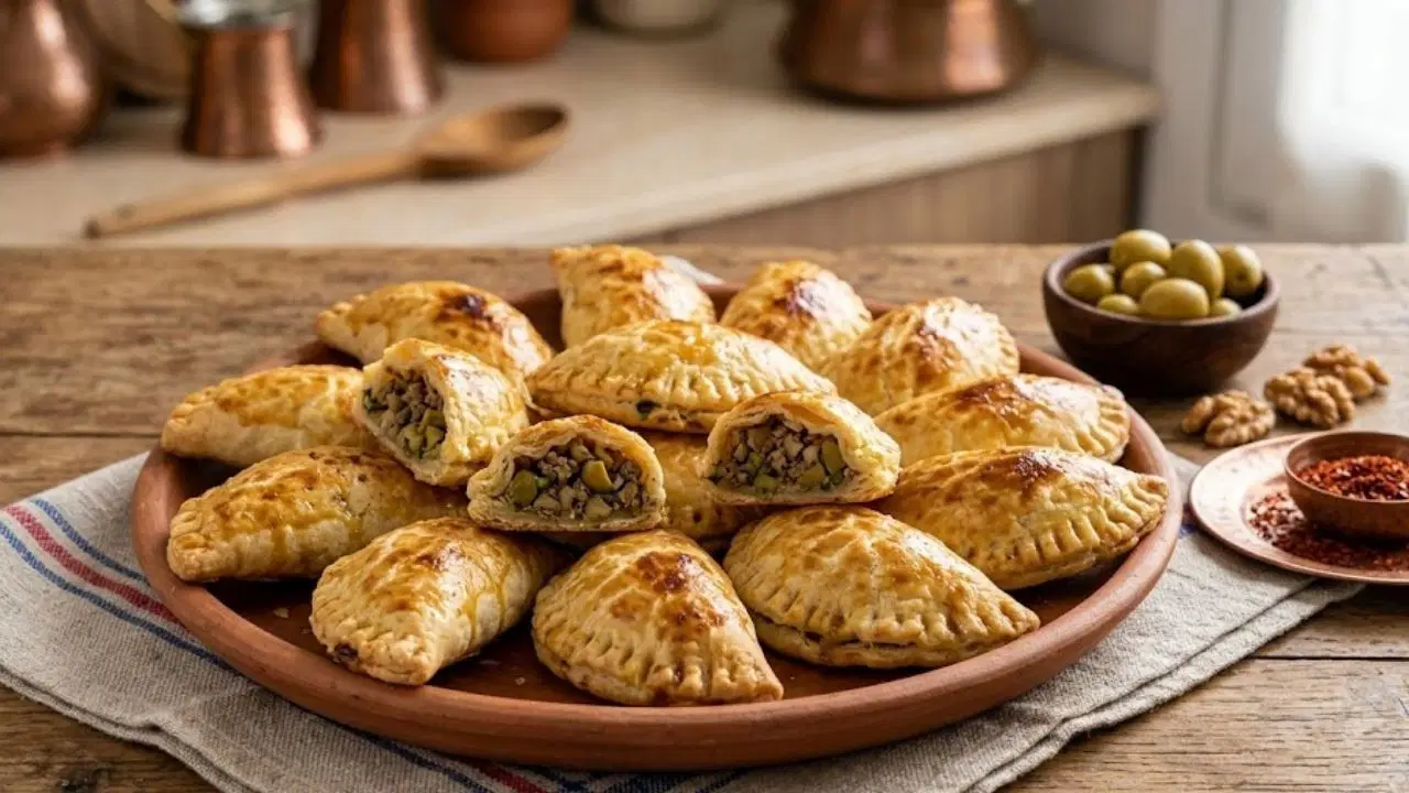 Gaziantep mutfağından kahvaltı sofralarına çok yakışan lezzet: Zeytin böreği tarifi