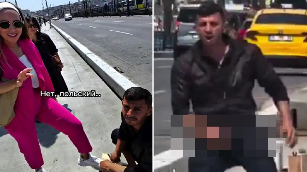 Galata Köprüsü'nde turistlere hayasız hareketlerde bulunan 2 kişi gözaltına alındı