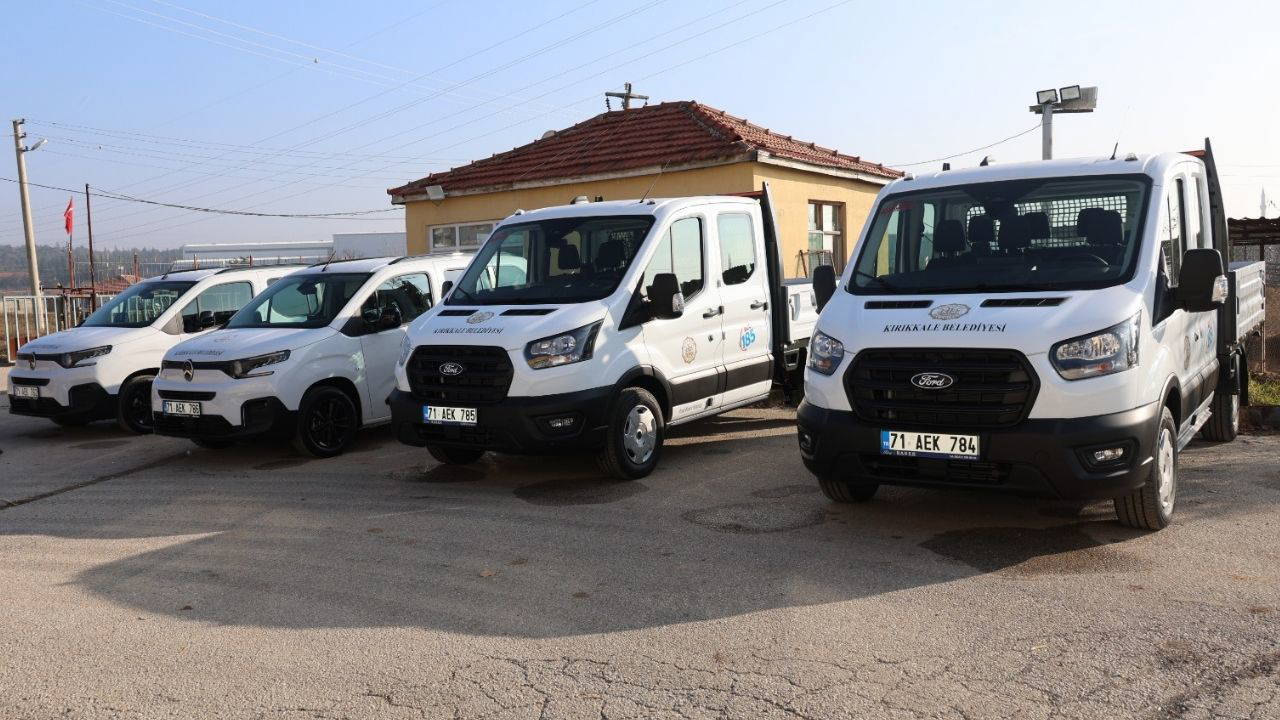 Kırıkkale Belediyesi araç filosuna 4 yeni araç ekledi