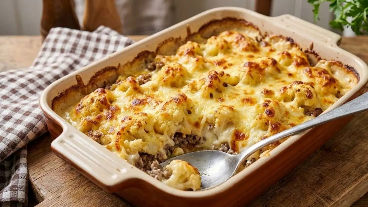 Karnabahar sevmeyene tabak sıyırttıran fırında kıymalı ve beşamel soslu karnabahar graten tarifi...