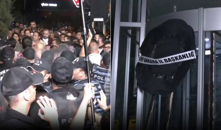Akit TV önüne siyah çelenk bırakıldı