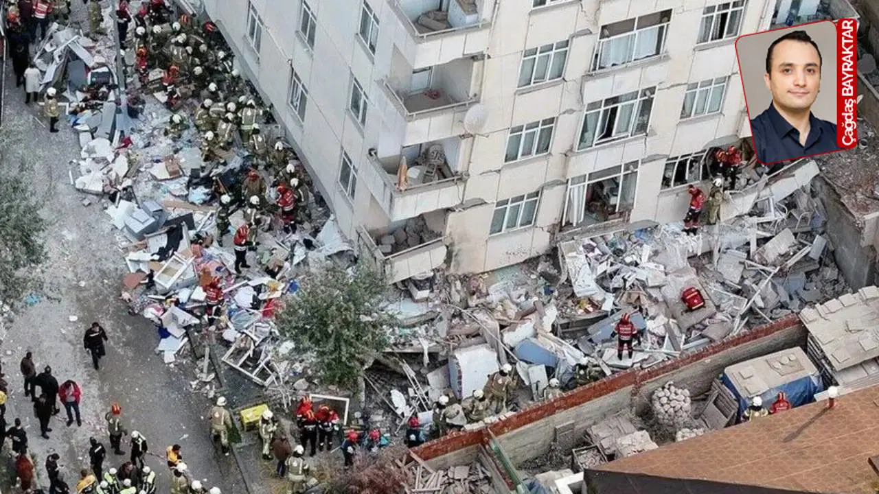 Maltepe’de yedi katlı bir binadaki çökme sonucu en az iki kişi yaşamını yitirdi