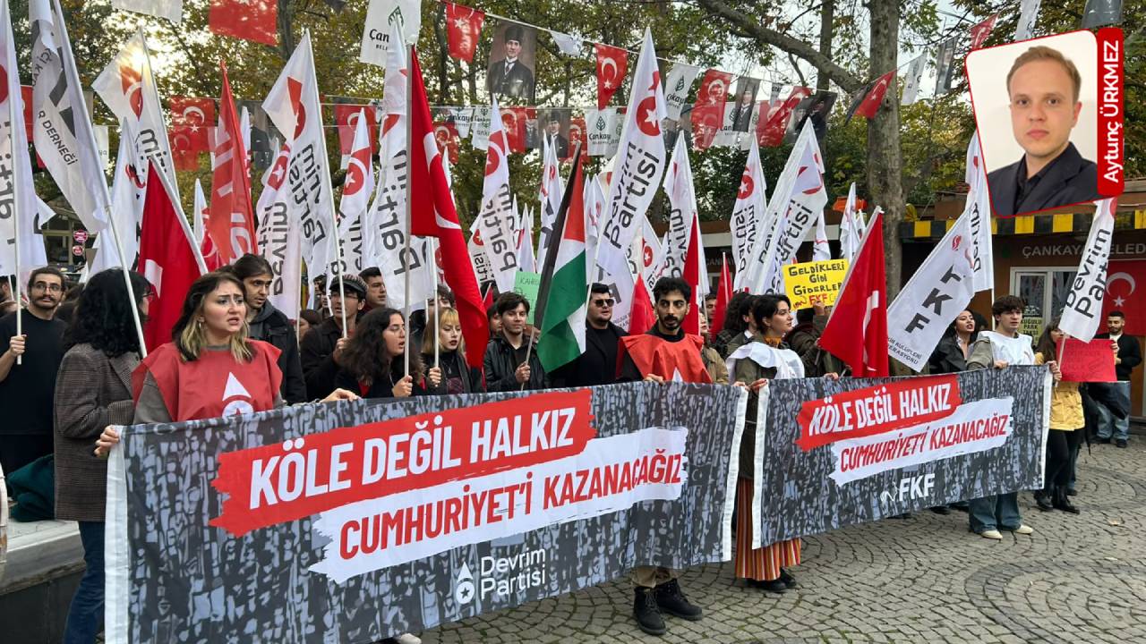 Devrim Partisi, 'Köle değil halkız, cumhuriyeti kazanacağız' sloganı ile yürüdü