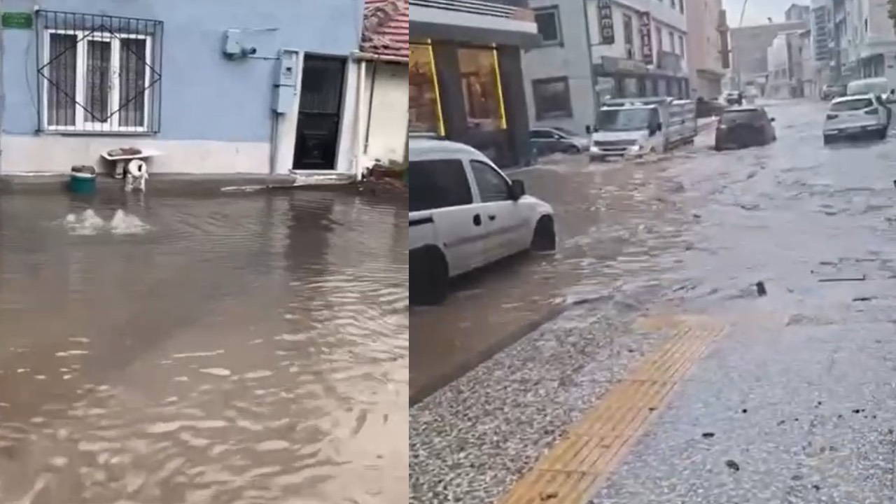 Bursa’da sağanak hayatı felç etti: Pazar yerleri ve iş yerlerini su bastı
