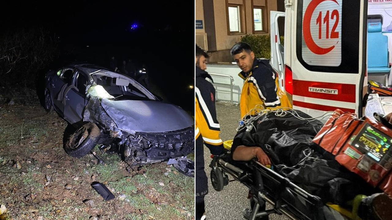 Otomobil uçuruma yuvarlandı: 1 ölü, 4 yaralı