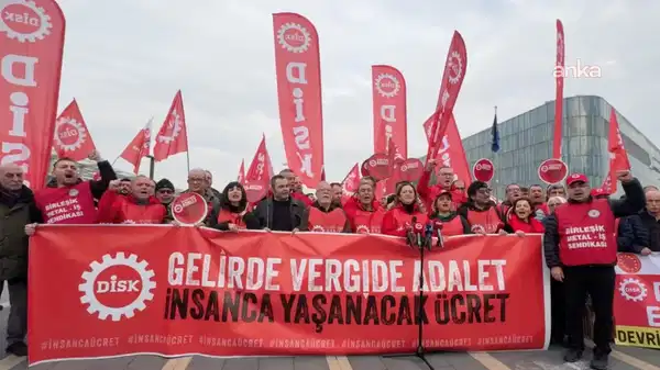 'Gelirde, vergide adalet, insanca yaşanılacak ücret' yürüyüşü: DİSK üyeleri Bursa'ya ulaştı