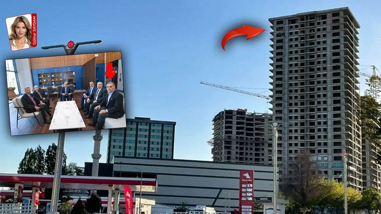 Devleti 150 milyon liralık zarara uğrattığı belirtilen müteahhit Yılmaz Tetik Bakan Mehmet Nuri Ersoy ve siyasilerle ‘sohbette’