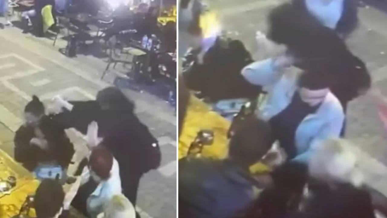 Kadıköy'de dehşet anlarının görüntüleri ortaya çıktı: Kadını yanıcı madde ile ateşe verdi