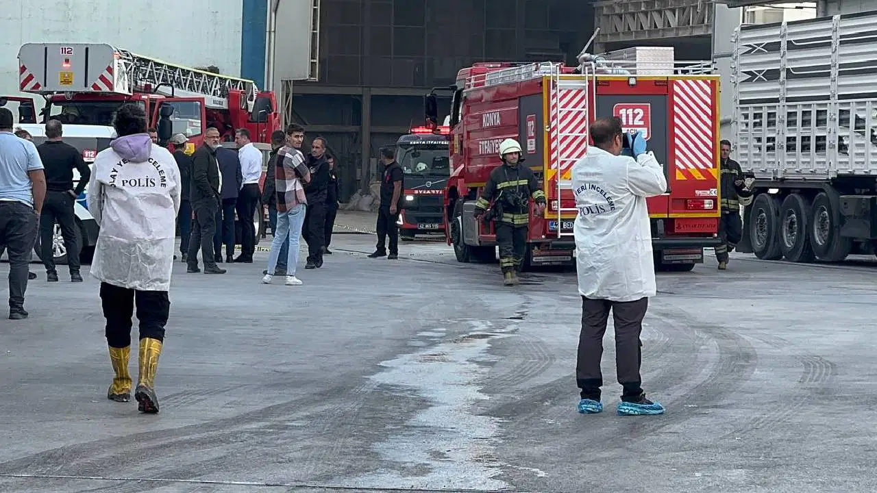 Konya'da un fabrikasında patlama: 1 işçi hastaneye kaldırıldı!
