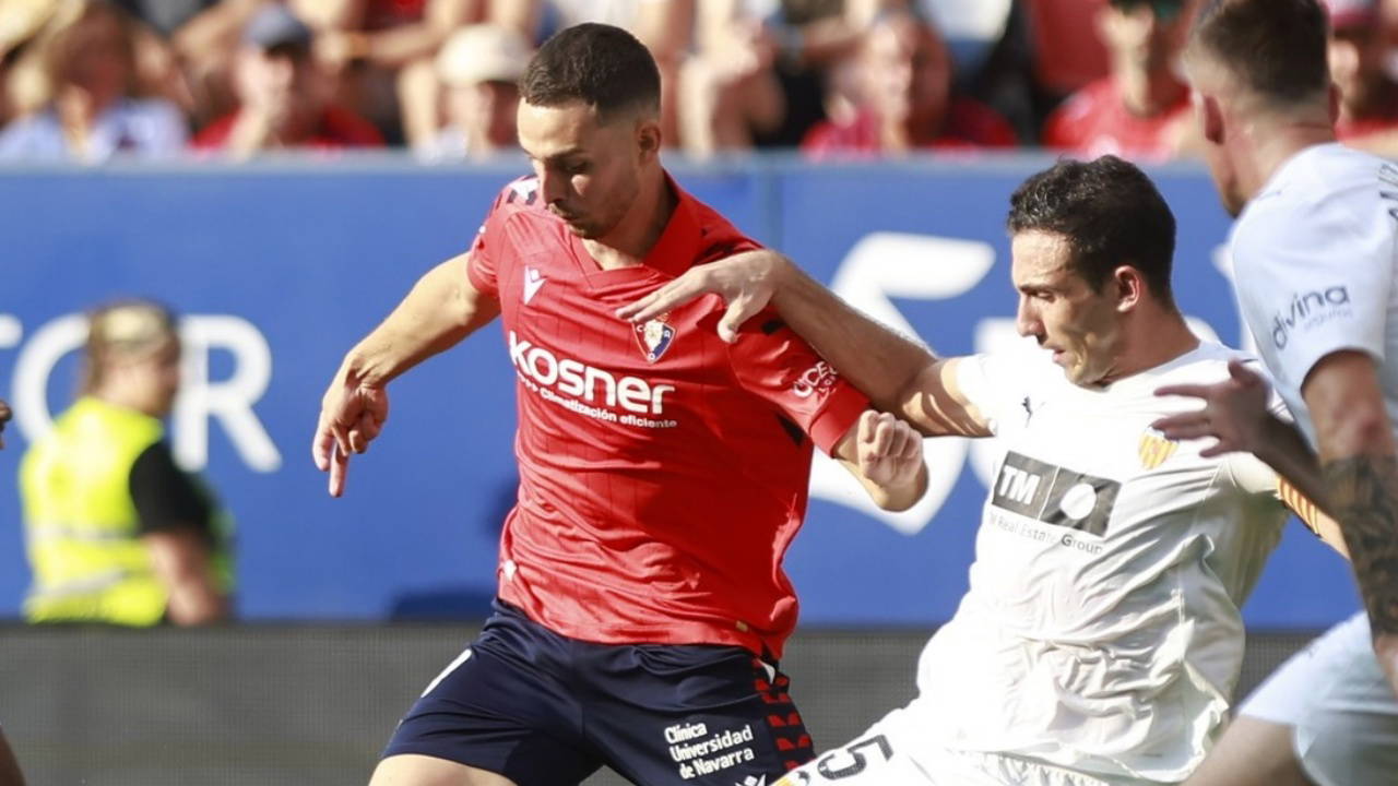 Osasuna, 10 kişi kalan Valencia'yı tek golle geçti!