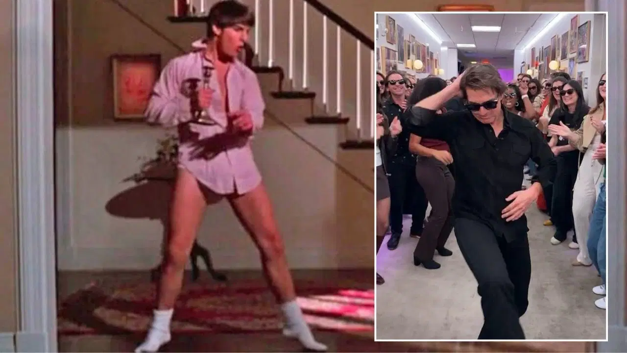 Tom Cruise’dan 43 yıl sonra unutulmaz sahneye gönderme: Stüdyo koridorunda 'Ruh Tüneli' dansı