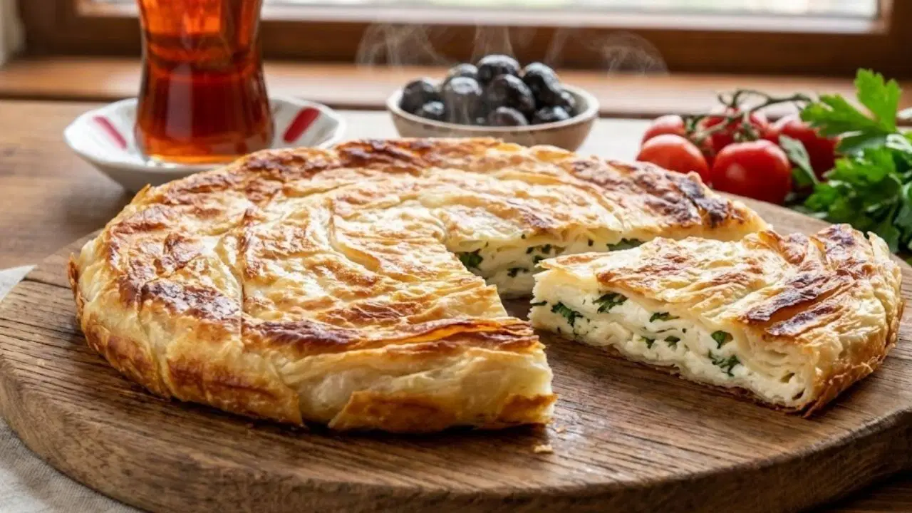 Çay demlenene kadar hazır: Sahurda tok tutan tavada yalancı su böreği tarifi