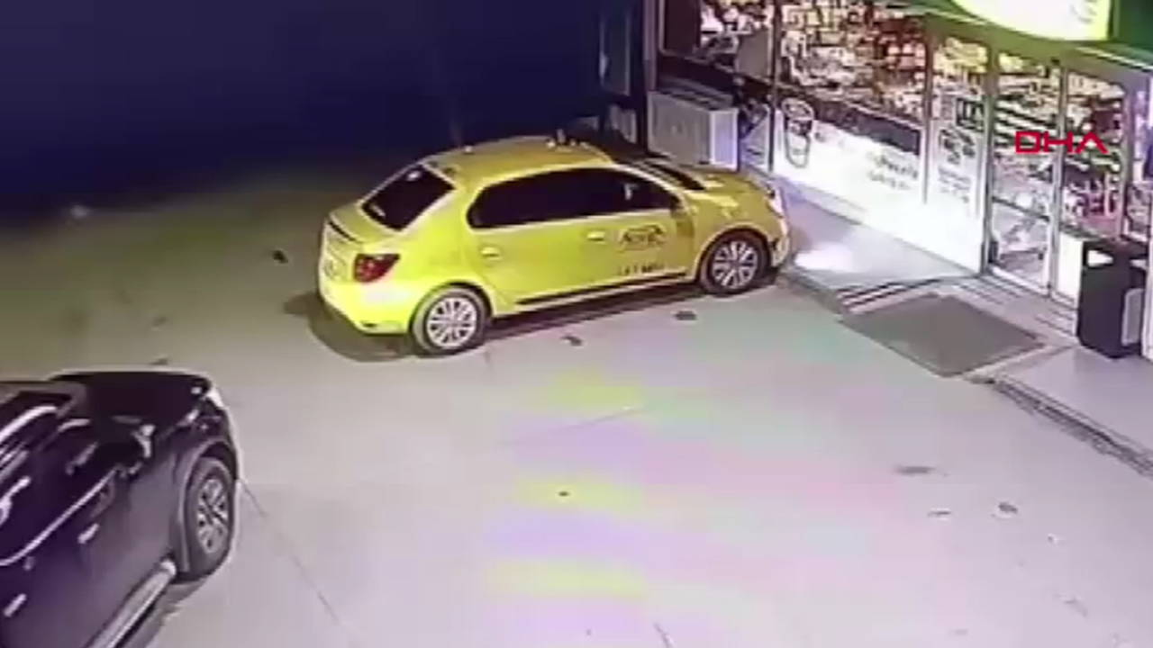 Gasbettiği taksiyle kaza yaptı! Yaya olarak kaçmaya çalışırken yakalandı