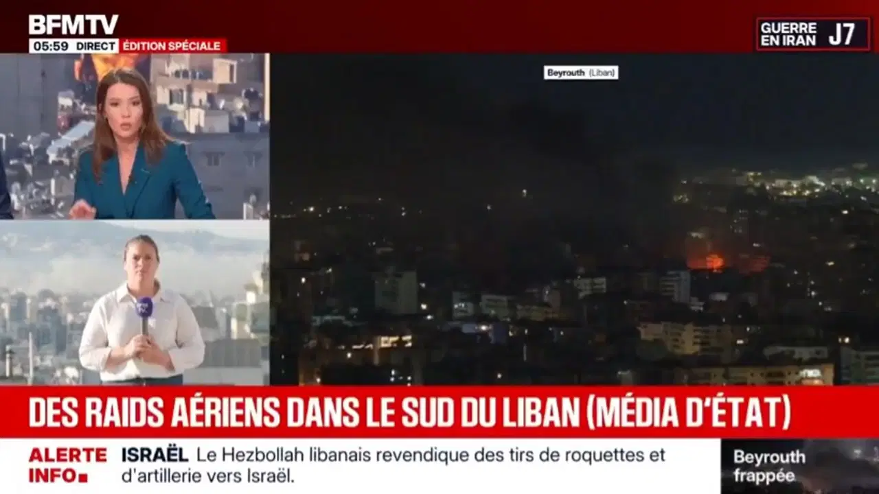 Fransız sunucu canlı yayında gaf üstüne gaf yaptı... Beyrut, Tel Aviv, Tahran, hepsi birbirine girdi!