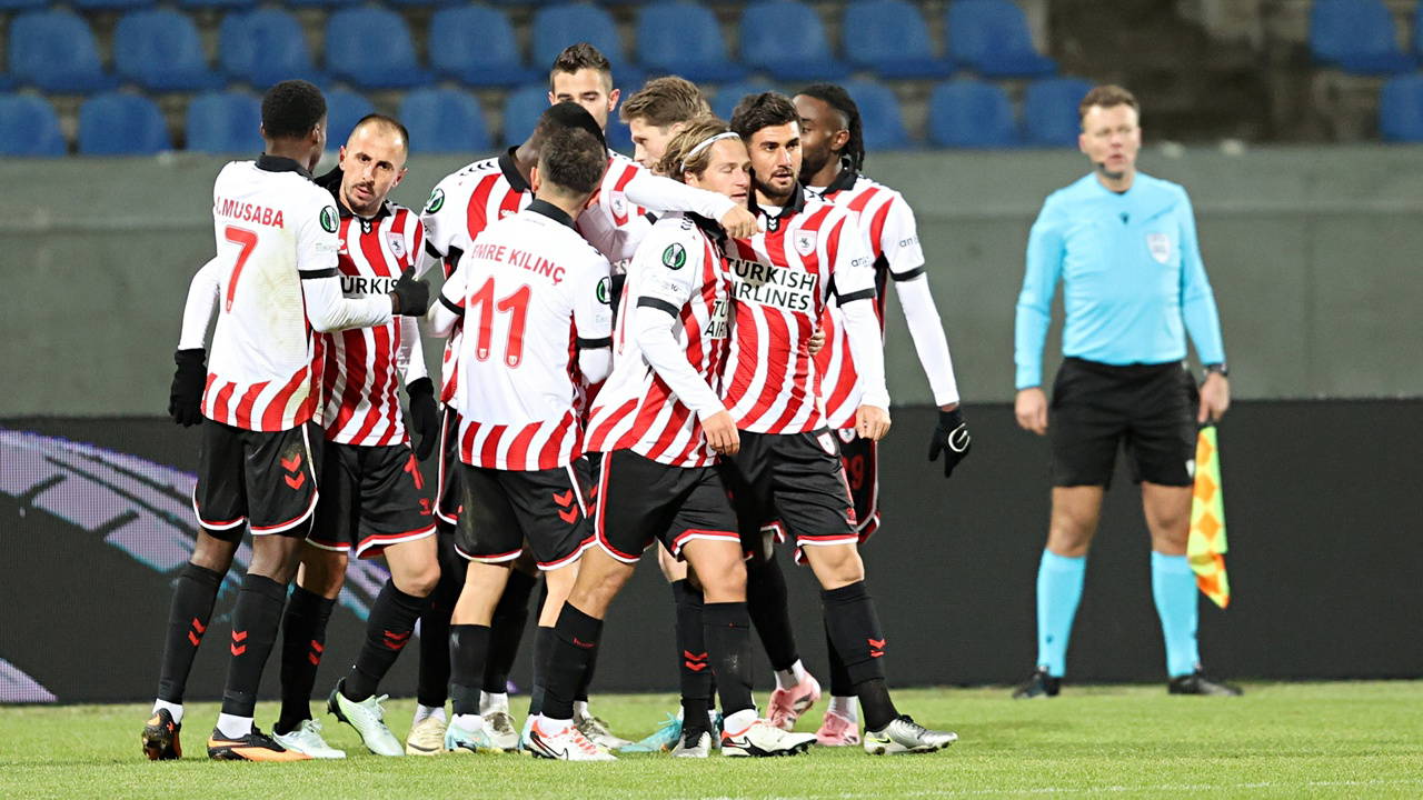 Lider Samsunspor, Konferans Ligi'nde kasasını doldurdu! 