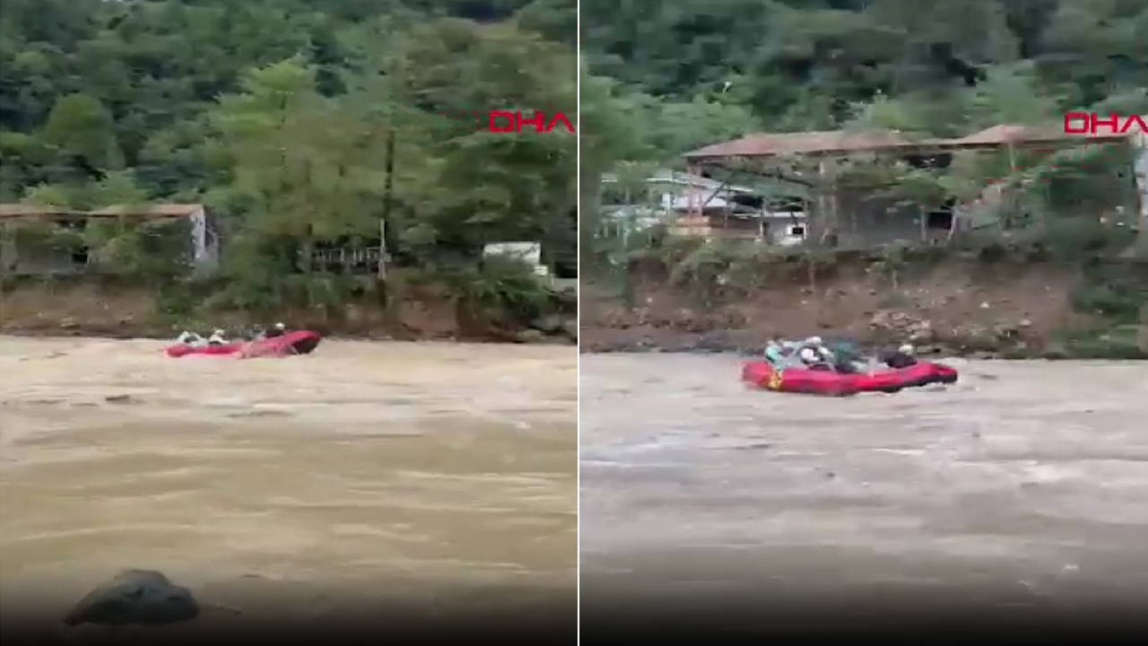 Rize’de sel felaketinde rafting yapanlara ceza!