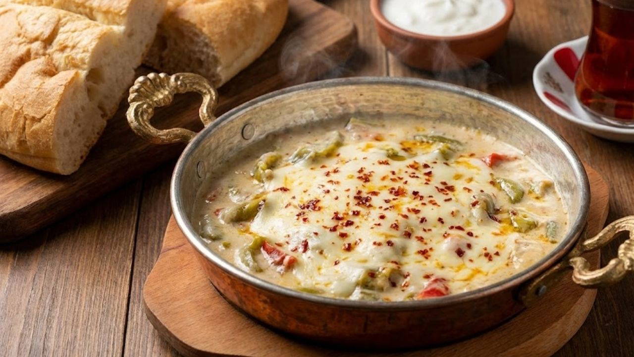 Sosyal medyanın yeni favorisi: İpeksi kıvamıyla sütlü biber kavurması tarifi...