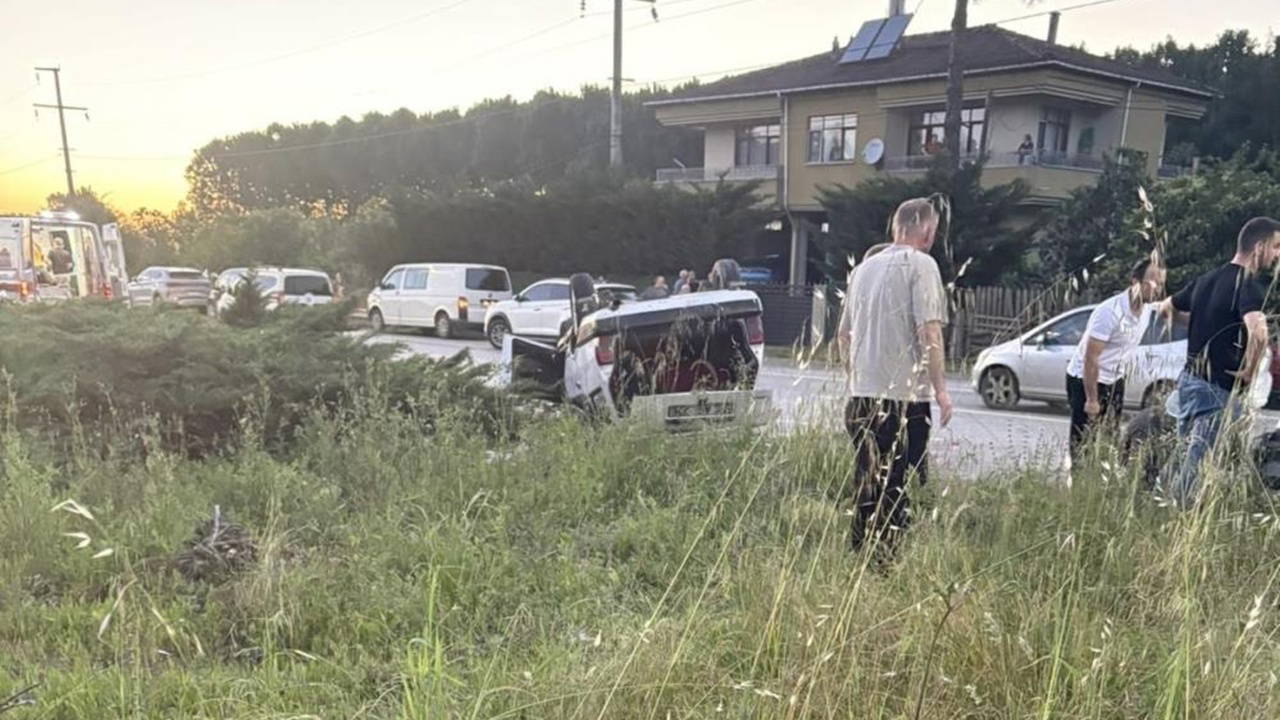 Samsun’da otomobil takla attı: 6 kişi yaralandı