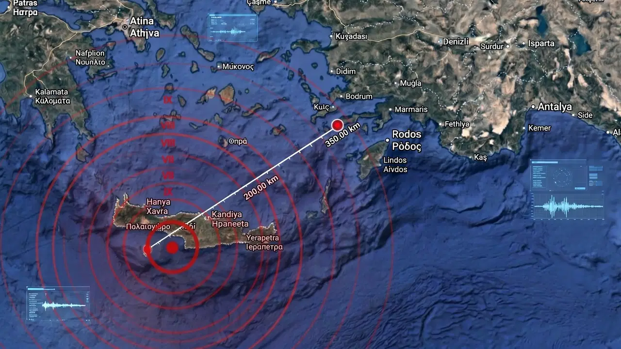 Girit açıklarında peş peşe iki deprem: En büyüğü 5,3 büyüklüğünde