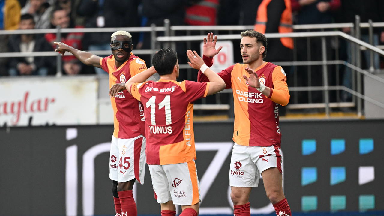 Rizespor karşısında hata yapmadı... Galatasaray'dan deplasmanda 3 gollü galibiyet!