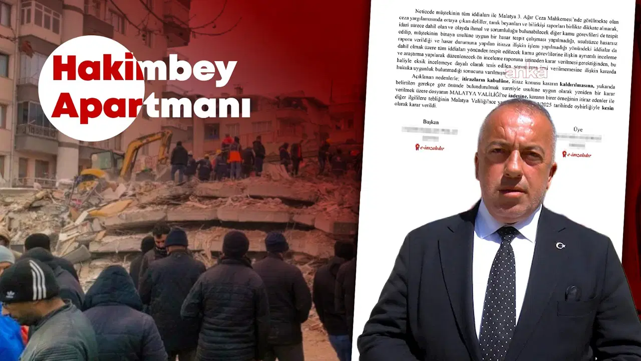 Deprem soruşturmalarında bir ilk: İstinaf, Malatya Çevre Şehircilik İl Müdürü Cengiz Başer ve diğer görevlilere 'soruşturma izni' verilmesini istedi
