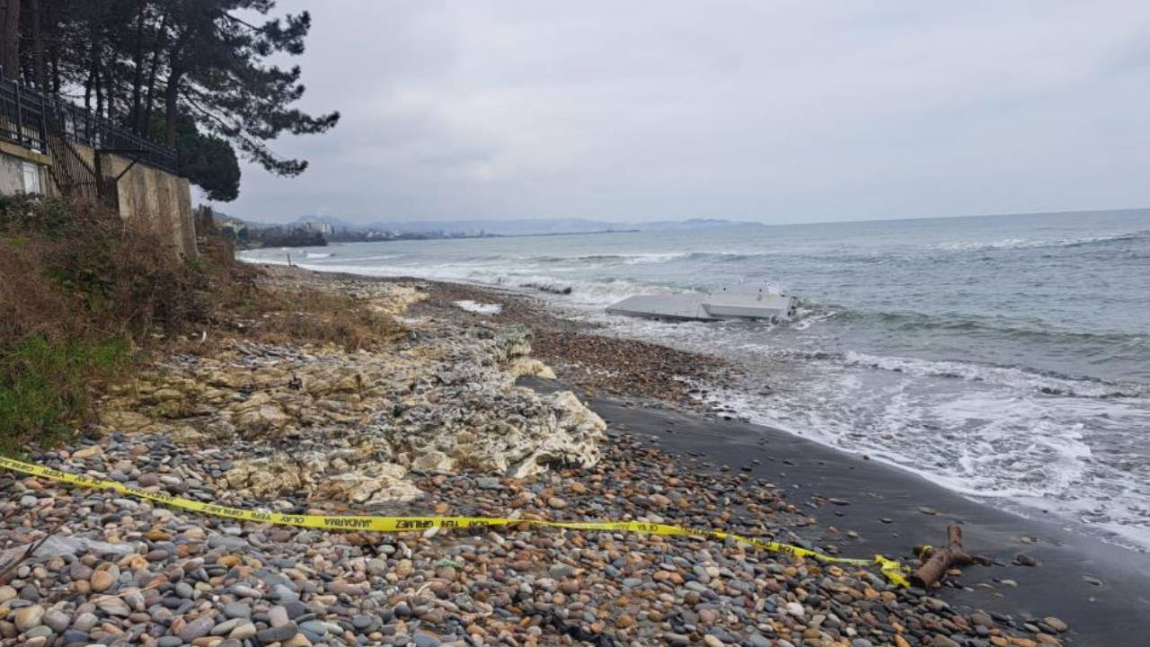 Ordu'da kıyıda insansız hava aracı bulundu!