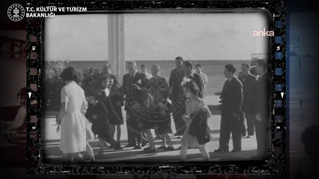 Bakan Ersoy paylaştı: Atatürk'ün bu görüntüleri ilk kez gün yüzüne çıktı