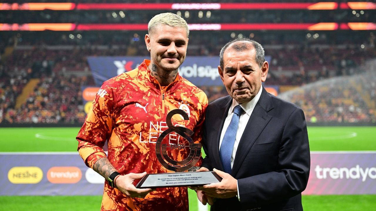 Mauro Icardi'ye 100. maç plaketi