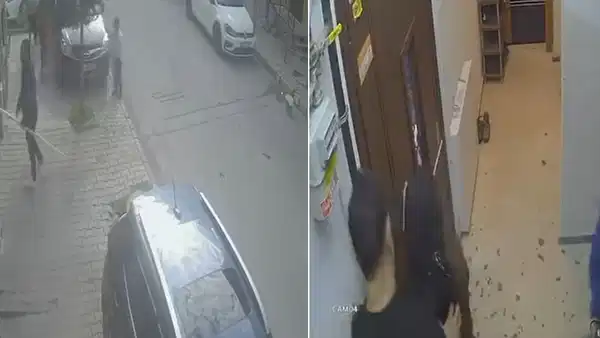 Arnavutköy'de korku dolu anlar: Çocuklara saldırdı, bina sakinlerine bıçak çekti