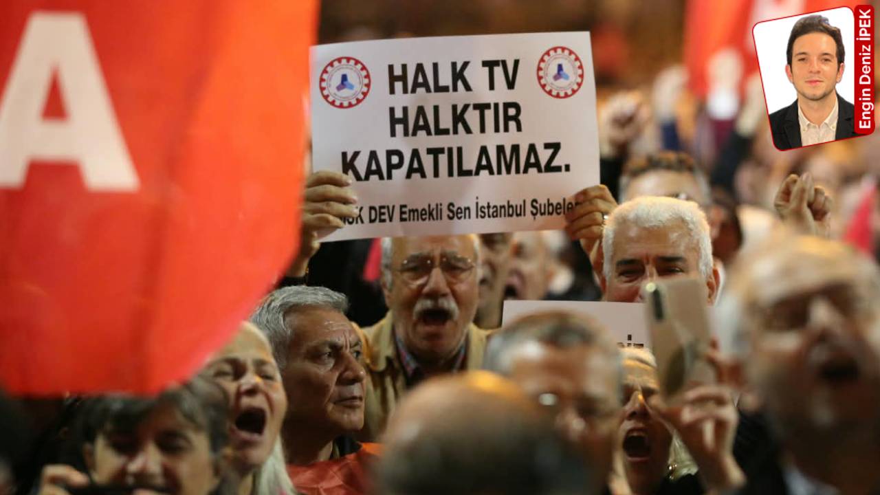 Kayyım atanarak susturulan Halk Tv için yurttaşlar eylem yaptı: Halk sahip çıktı