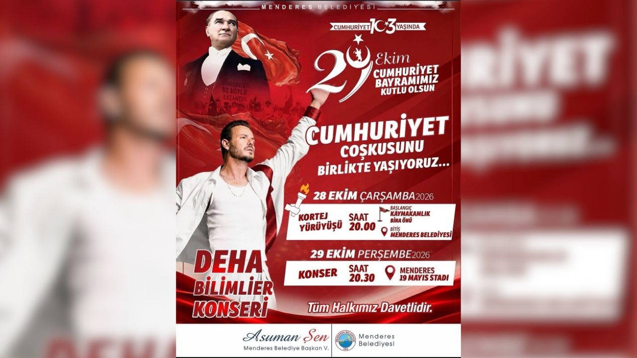 29 Ekim 2026 Cumhuriyet Bayramı konser takvimi! 29 Ekim 2026 Cumhuriyet Bayramı'nda İzmir'de hangi ilçede, kimin konseri var?