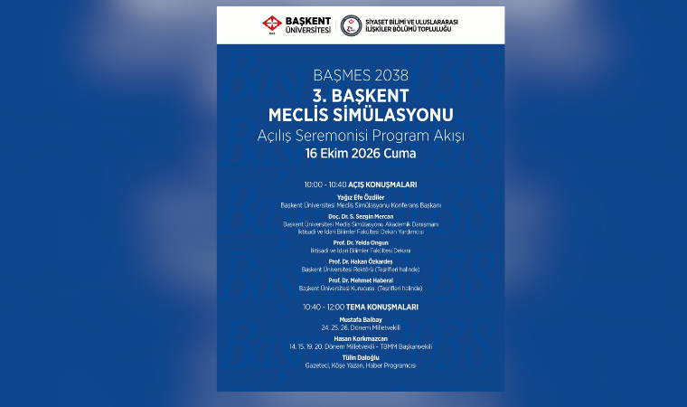 BaşMes’38, üniversite öğrencilerini Başkent Üniversitesi'nde buluşturacak