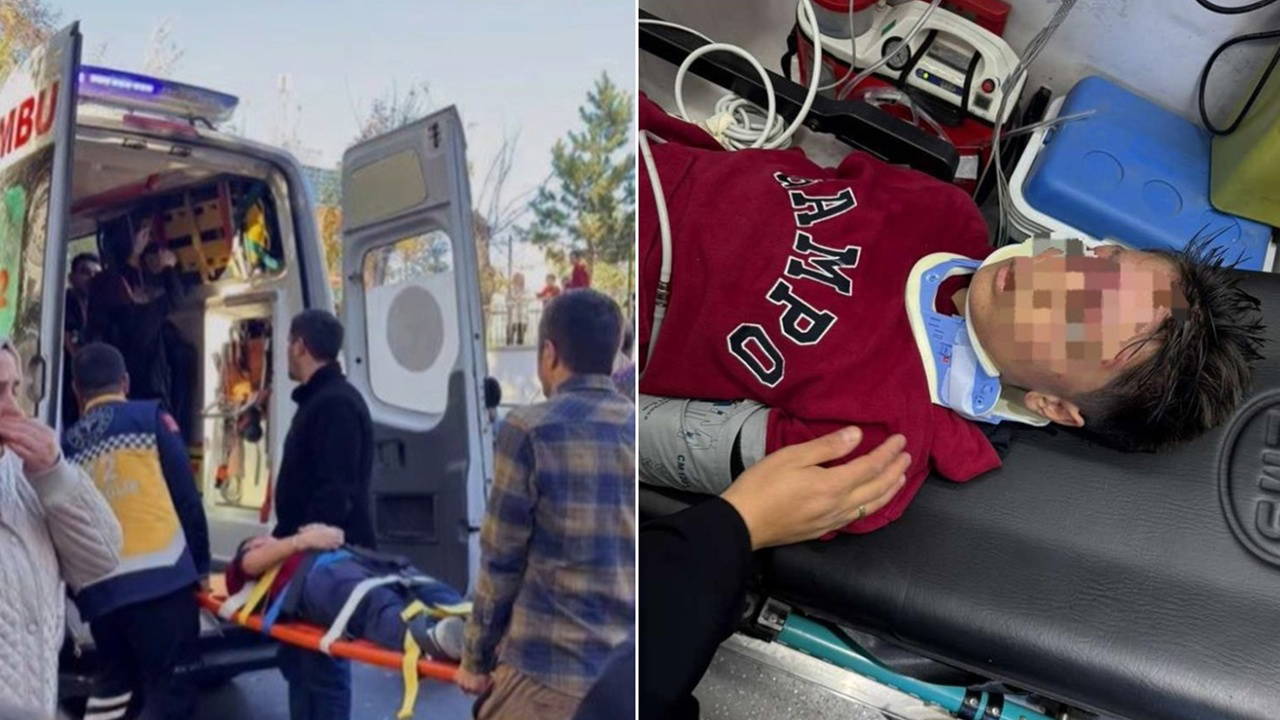 Okulun merdivenlerinde izdiham: 23 öğrenci yaralandı