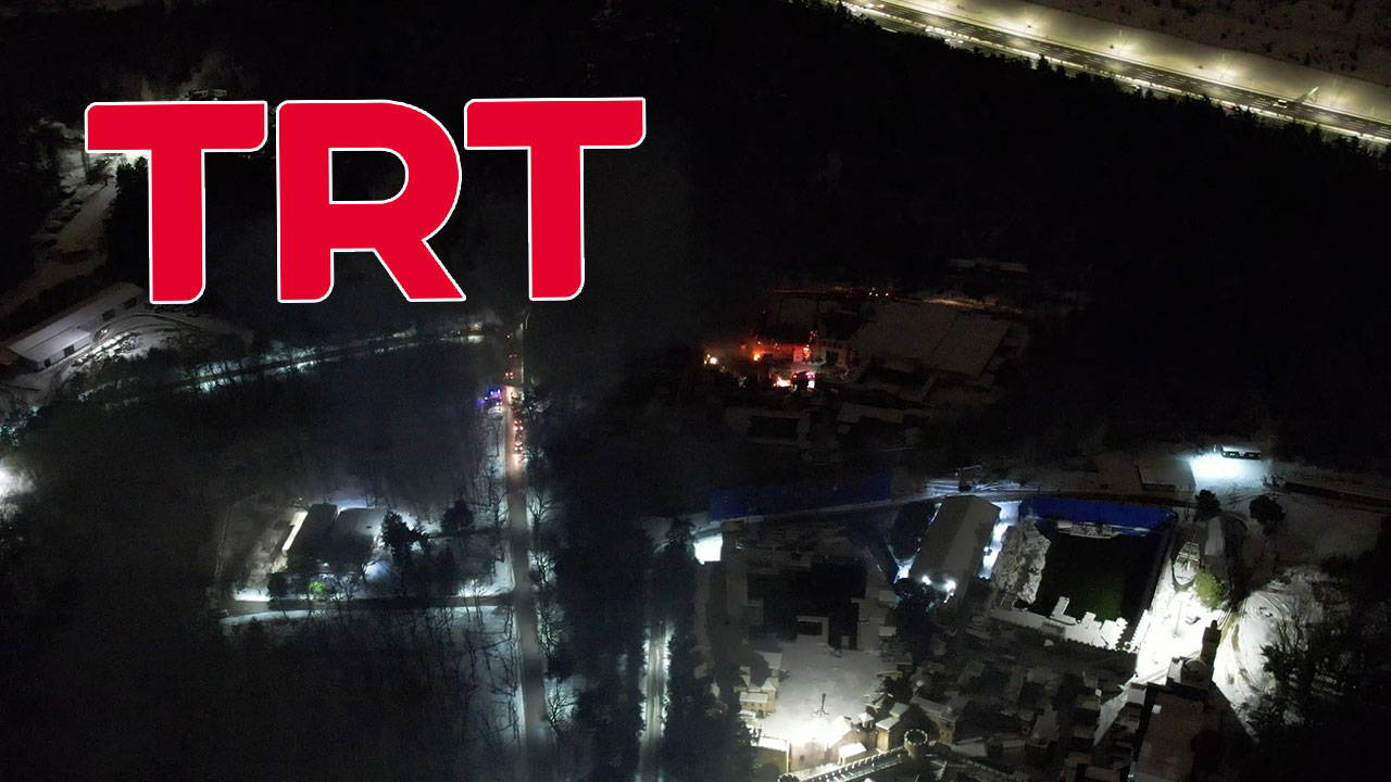 TRT'nin Çekmeköy'deki film platosunda yangın çıktı