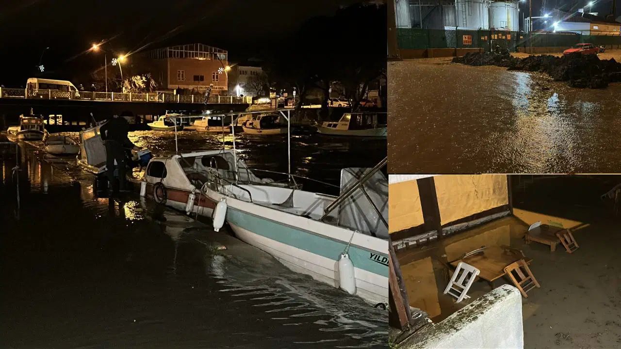 Çanakkale’de iki çay taştı... Yollar ulaşıma kapandı, işletmeler sular altında kaldı!