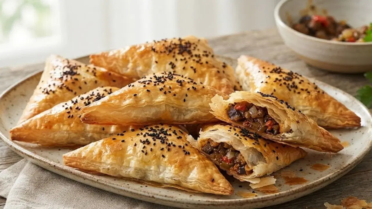 Çıtır hamurun içinde saklı lezzet: Patlıcanlı börek tarifi