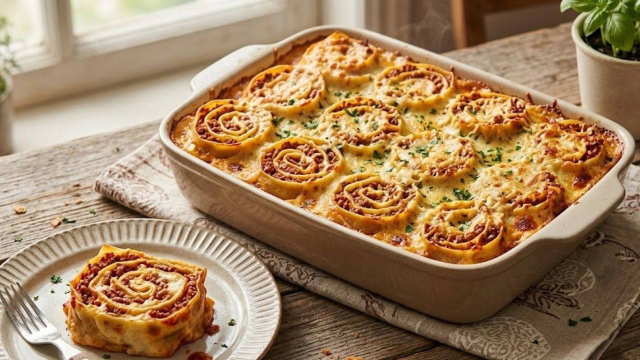 Sofralara fark katan pratik lezzet: Rulo lazanya tarifi