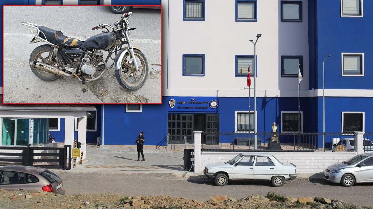 Ehliyetsiz sürücü, Emniyet'e imza vermeye 'plakasız motosikletle' geldi: Cezadan kaçamadı