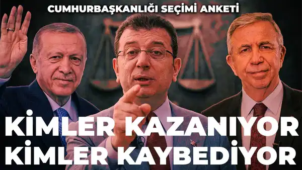 Cumhurbaşkanlığı seçimi anketi: Erdoğan İmamoğlu ve Yavaş'a kaybediyor