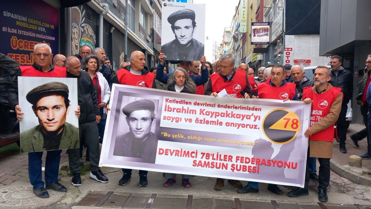 Devrimci 78’liler Derneği Samsun Şubesi, İbrahim Kaypakkaya için anma düzenledi