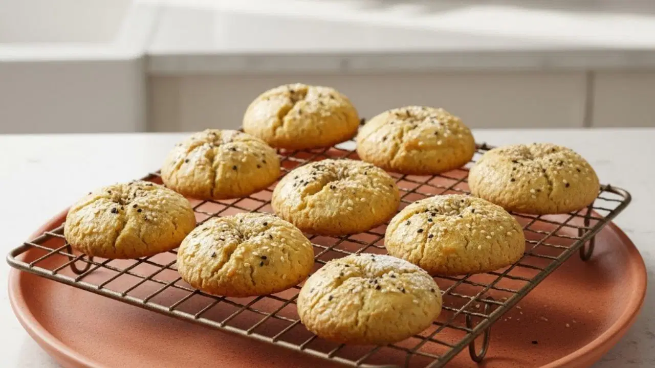 Çay saatlerine çok yakışan kıtır kıtır lezzet: Tahinli susamlı kurabiye tarifi