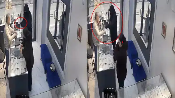 Silahla soymaya geldiği kuyumcu azarlayınca kaçtı!