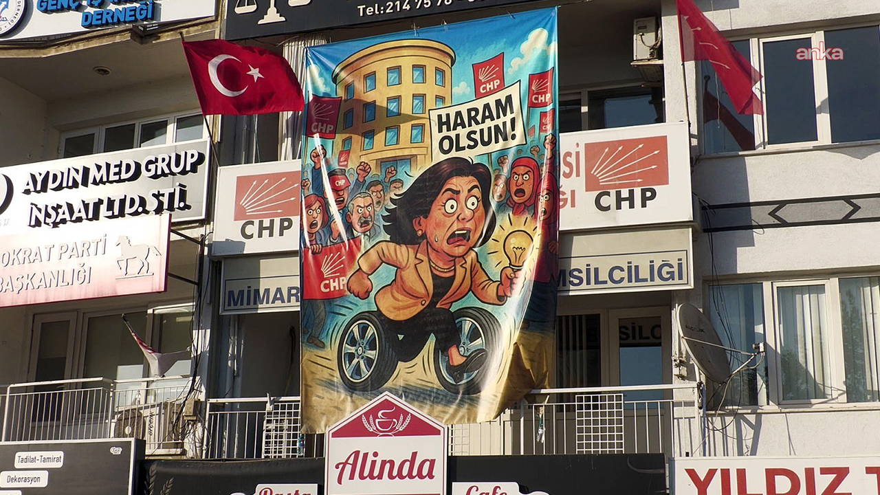 CHP'li Başkan 'Özlem Çerçioğlu' pankartı için ifadeye çağrıldı