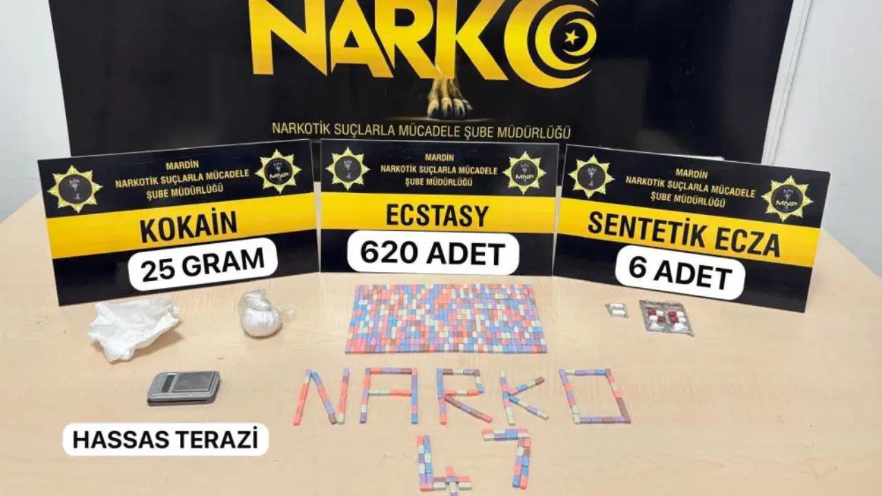 Mardin’de 620 adet uyuşturucu hap ele geçirildi