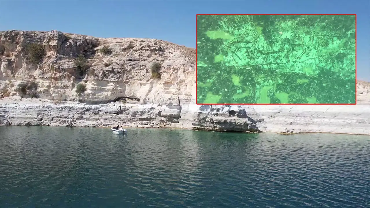 Adıyaman’da 12 bin yıllık kaya resimleri su altında görüntülendi
